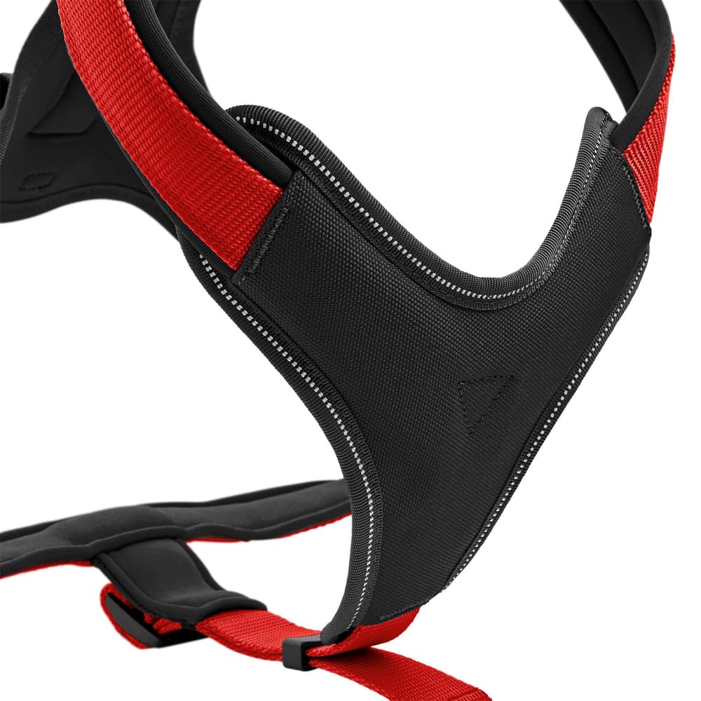 hunter-hundegeschirr-neopren-m-1-oliv-schwarz-gepolstertes-nylon-brustgeschirr-m image 5