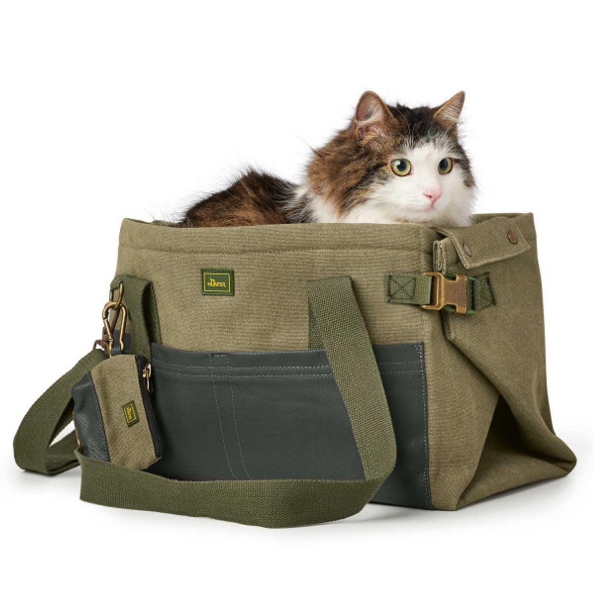 hunter-madison-2-in-1-tragetasche-decke-f-r-hunde-und-katzen-khaki-40-x-25-x-25- image 8
