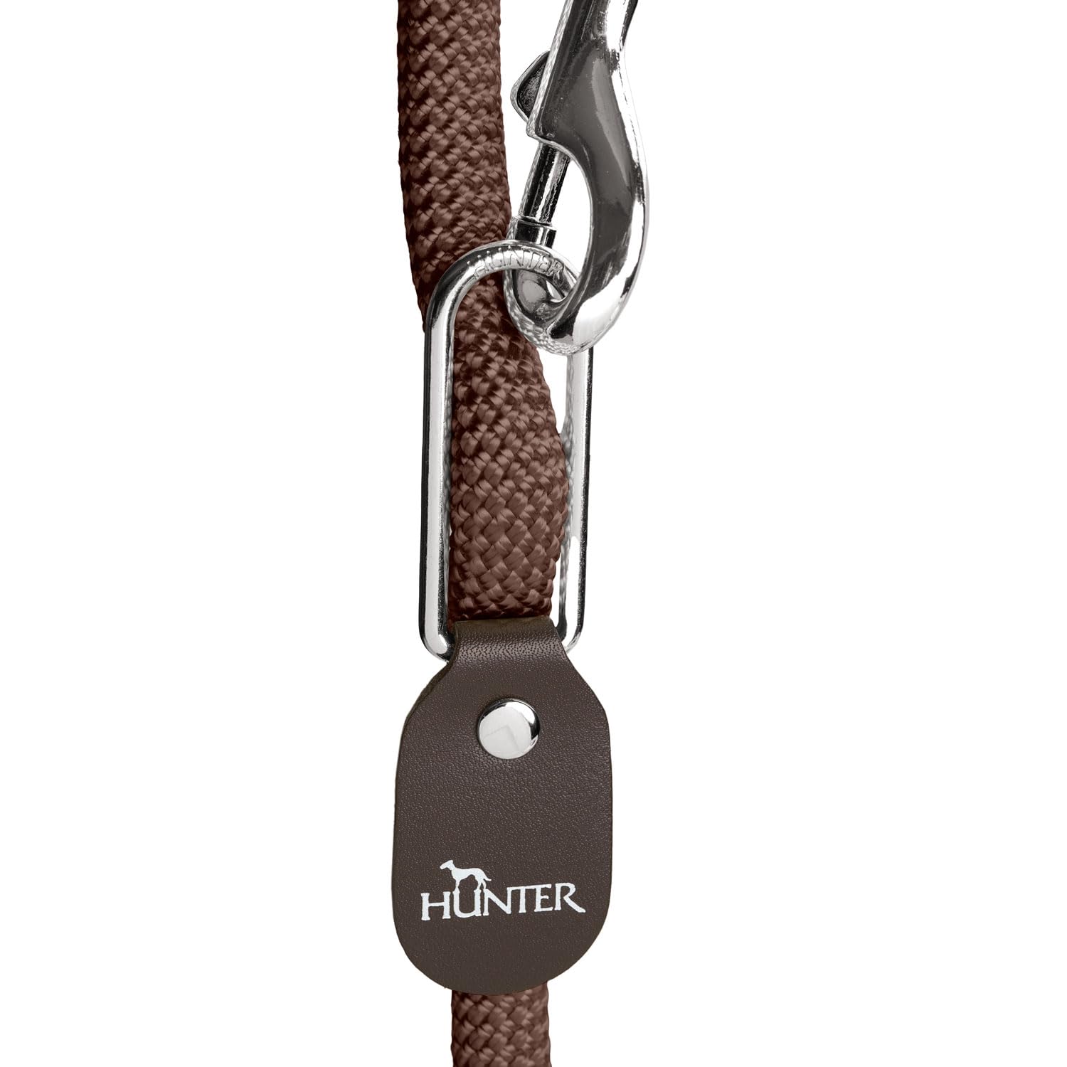 hunter-vario-hundeleine-freestyle-braun-260-cm-stufenlos-verstellbar-wetterfeste image 3