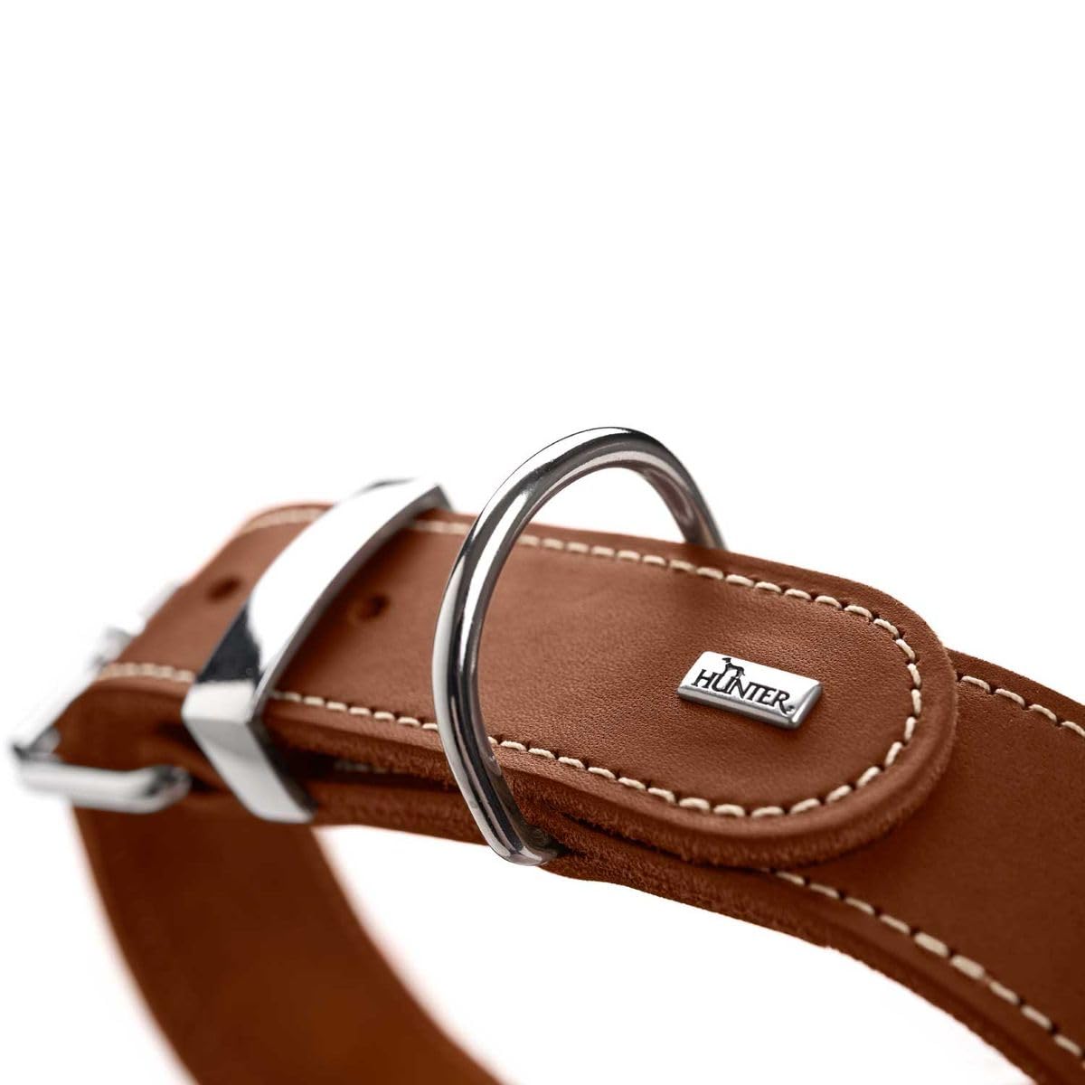 hunter-aalborg-special-hundehalsband-leder-30-xxs-xs-cognac-extrabreites-softvol image 2