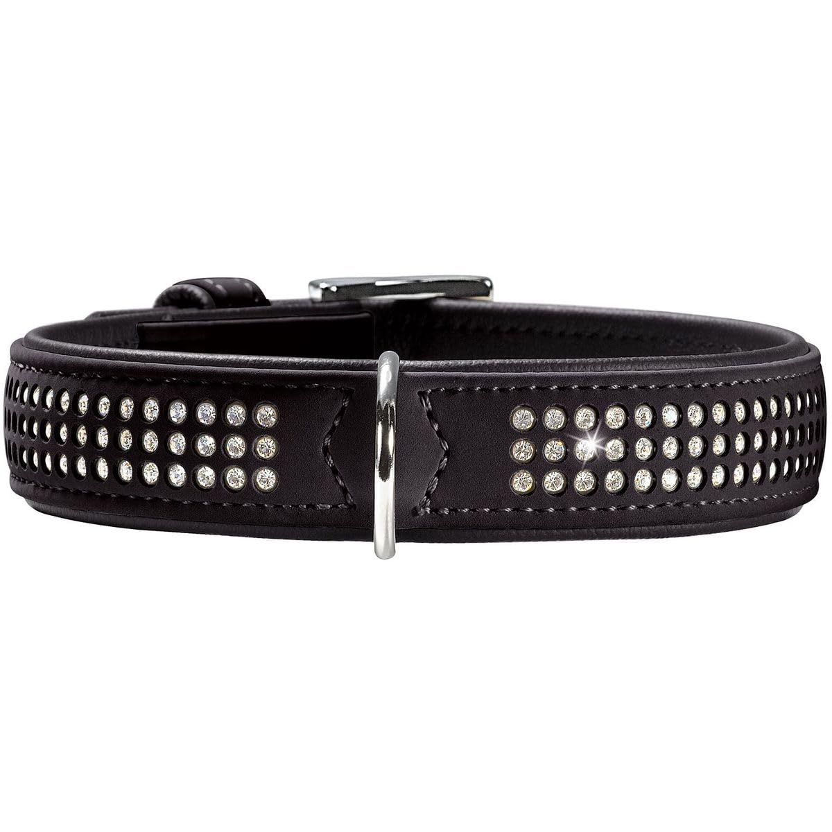 hunter-softie-triluxe-hundehalsband-kunstleder-mit-strasssteinen-verstellbar-37- image 5
