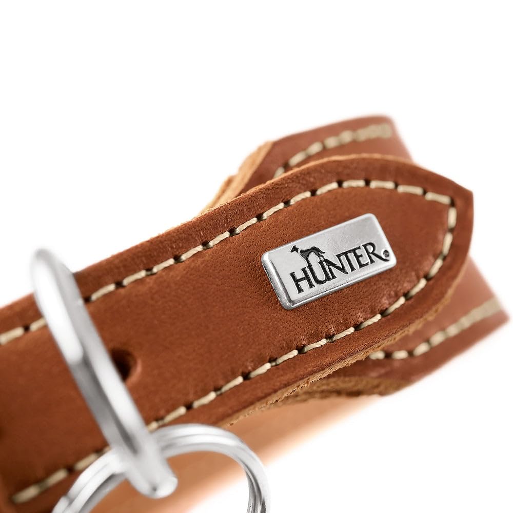 hunter-halsband-aalborg-extrabreit-weiches-softleder-kontrastnaht-cognac-gr-e-35 image 6