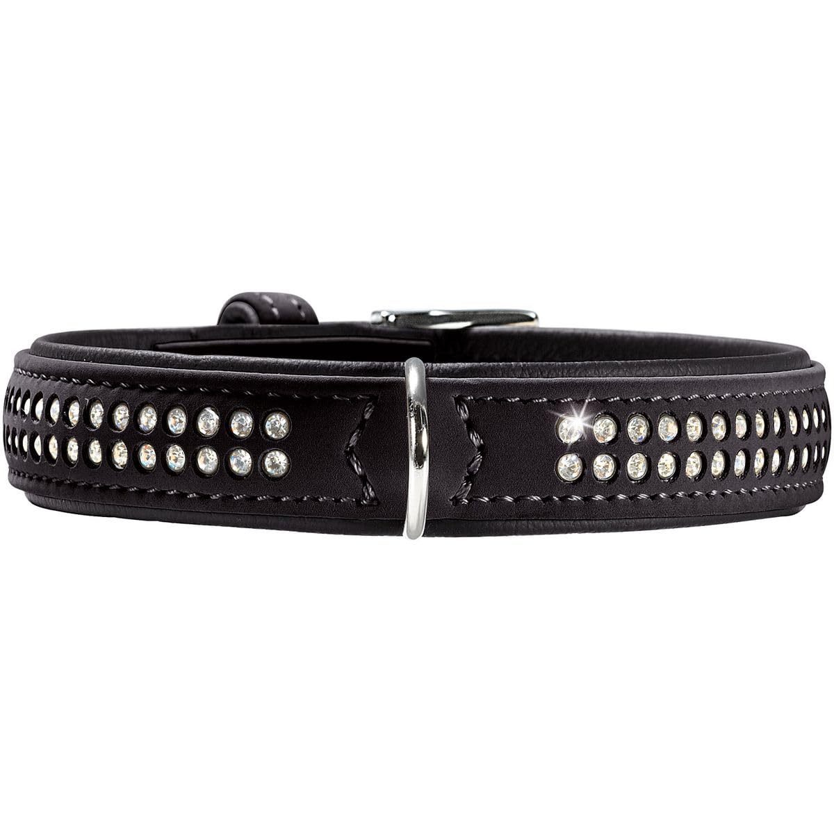 hunter-softie-deluxe-hundehalsband-kunstleder-in-nubuk-optik-mit-strasssteinen-g image 5