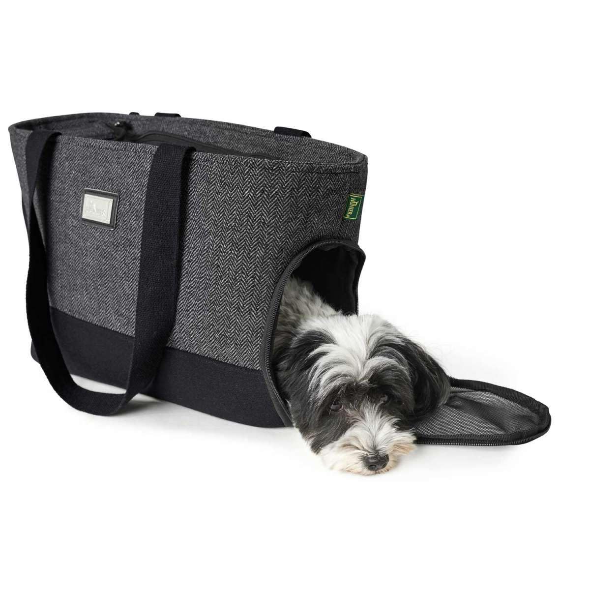 hunter-hundetragetasche-barcelona-im-fischgr-t-design-mit-karabiner-sicherung-ne image 5