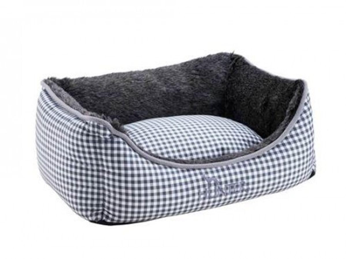 hunter-hundesofa-astana-rot-kuscheliges-hundebett-mit-karo-design-wendekissen-pl image 3