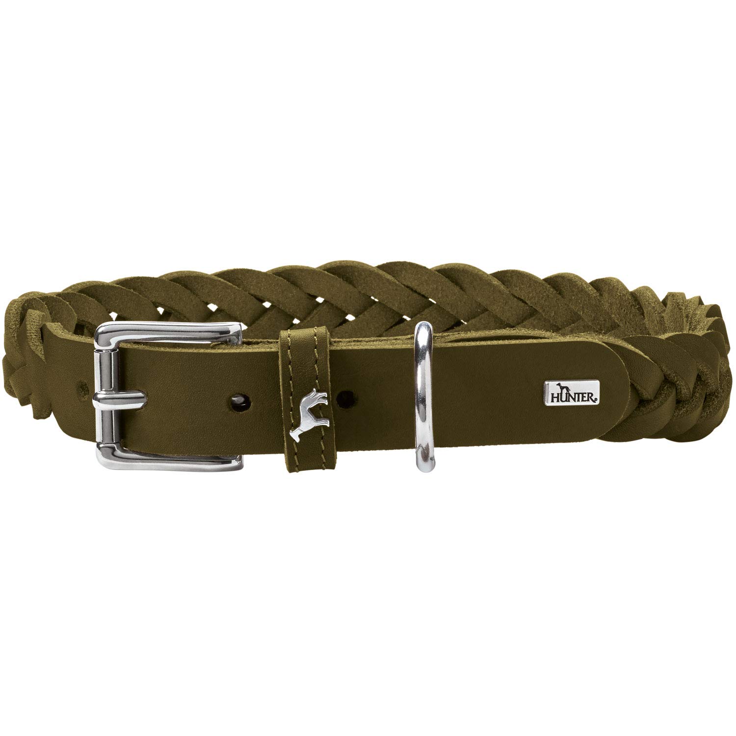 hunter-halsband-solid-education-special-s-45-handgeflochtenes-rindsleder-cognac- image 7