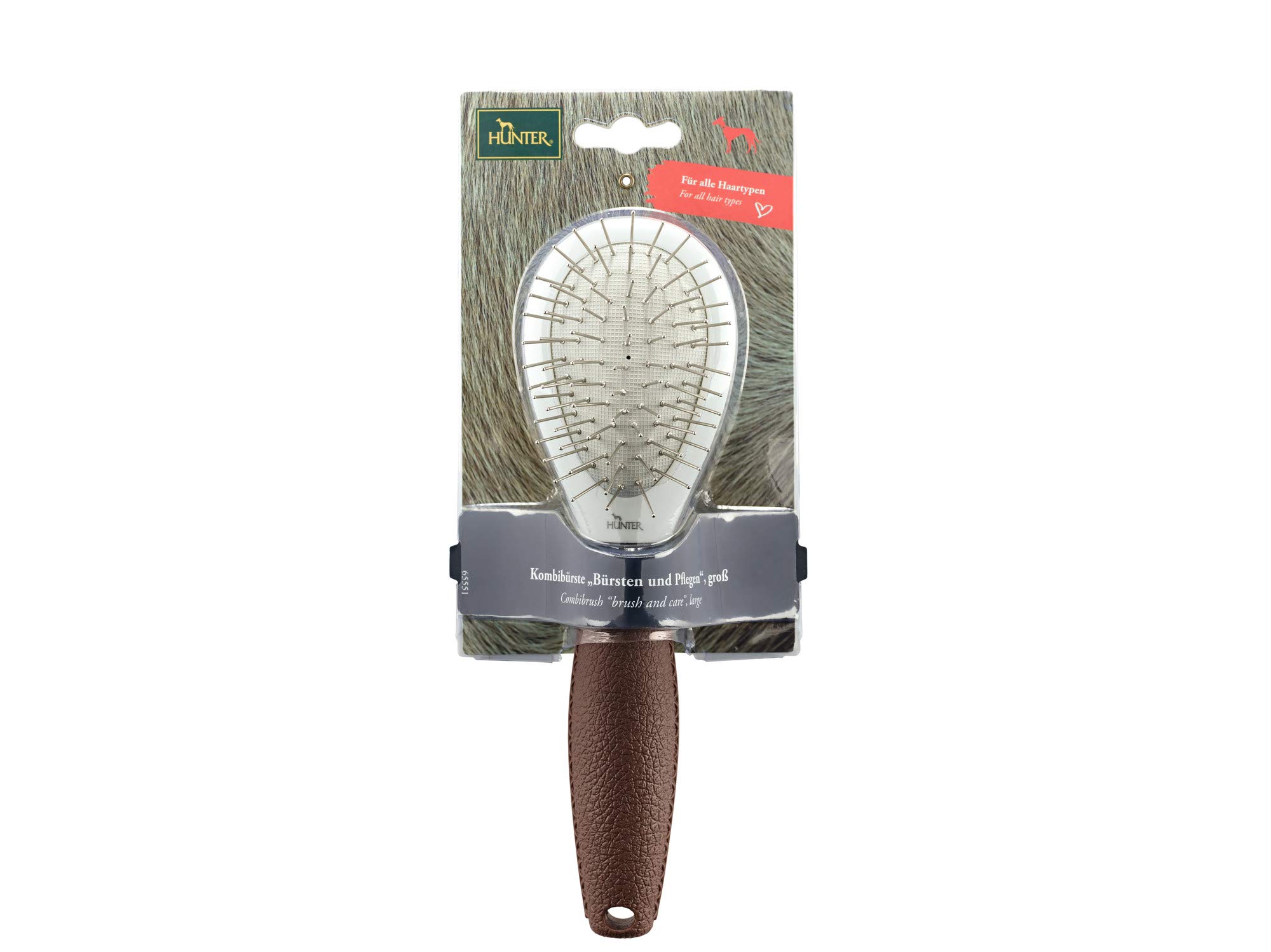 hunter-spa-kombib-rste-f-r-hunde-zwei-seiten-borsten-pins-flexibler-b-rstenhals- image 3