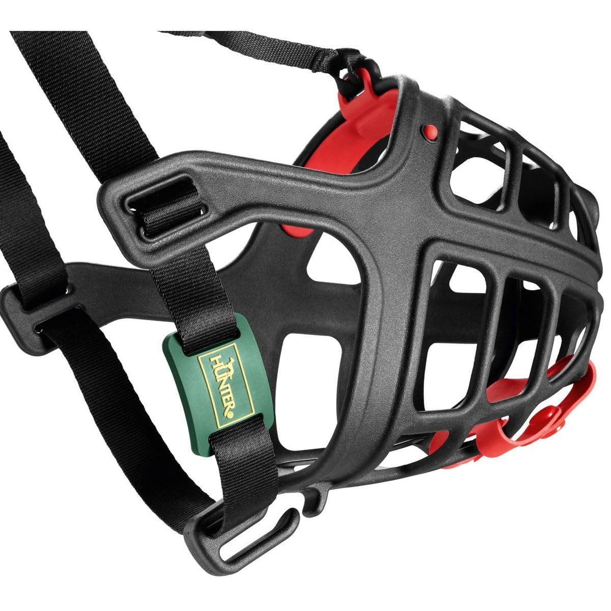 hunter-albury-hundemaulkorb-gr-e-2-schwarz-mit-herausnehmbarem-giftk-derschutz image 8