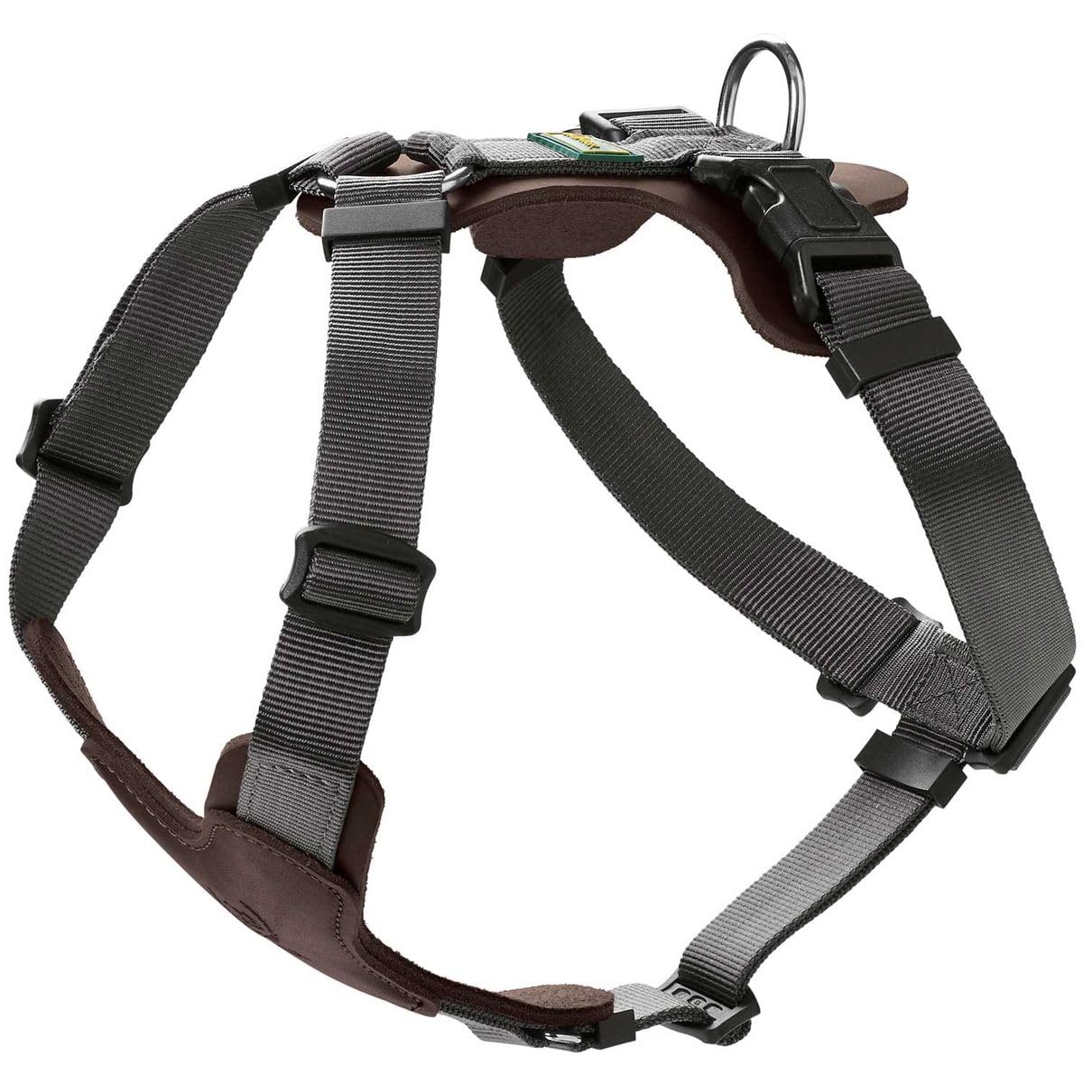 hunter-hundegeschirr-aalborg-mixed-rindsleder-nylon-5-fach-verstellbar-cognac-gr image 7