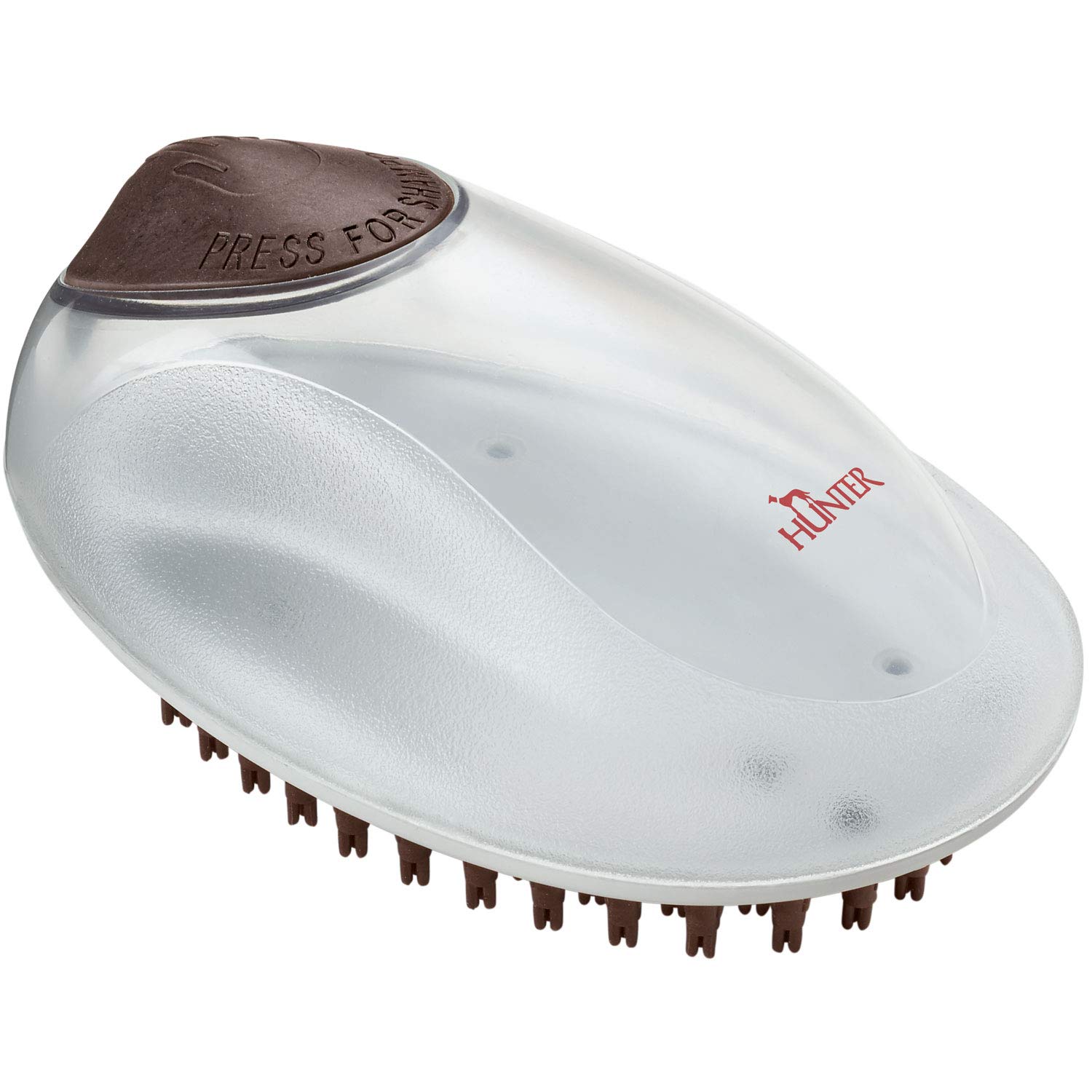 hunter-spa-pflegestriegel-12-x-8-cm-mit-integrierter-shampoofunktion-dreifach-ma image 1