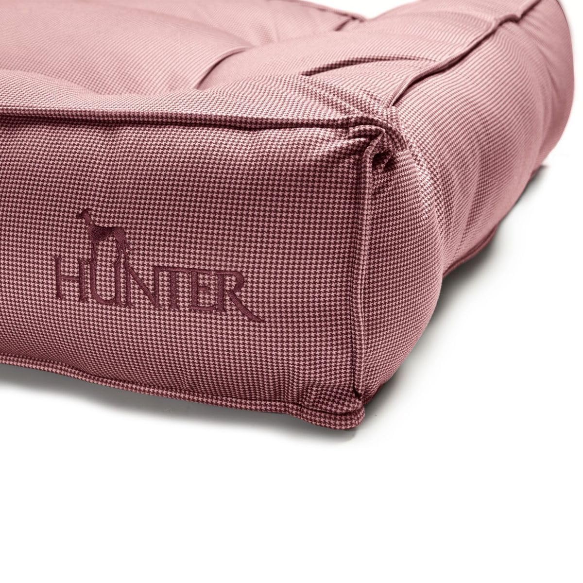 hunter-hundebett-lancaster-rot-gr-e-l-gem-tliches-hunde-steppbett-mit-pepita-des image 2