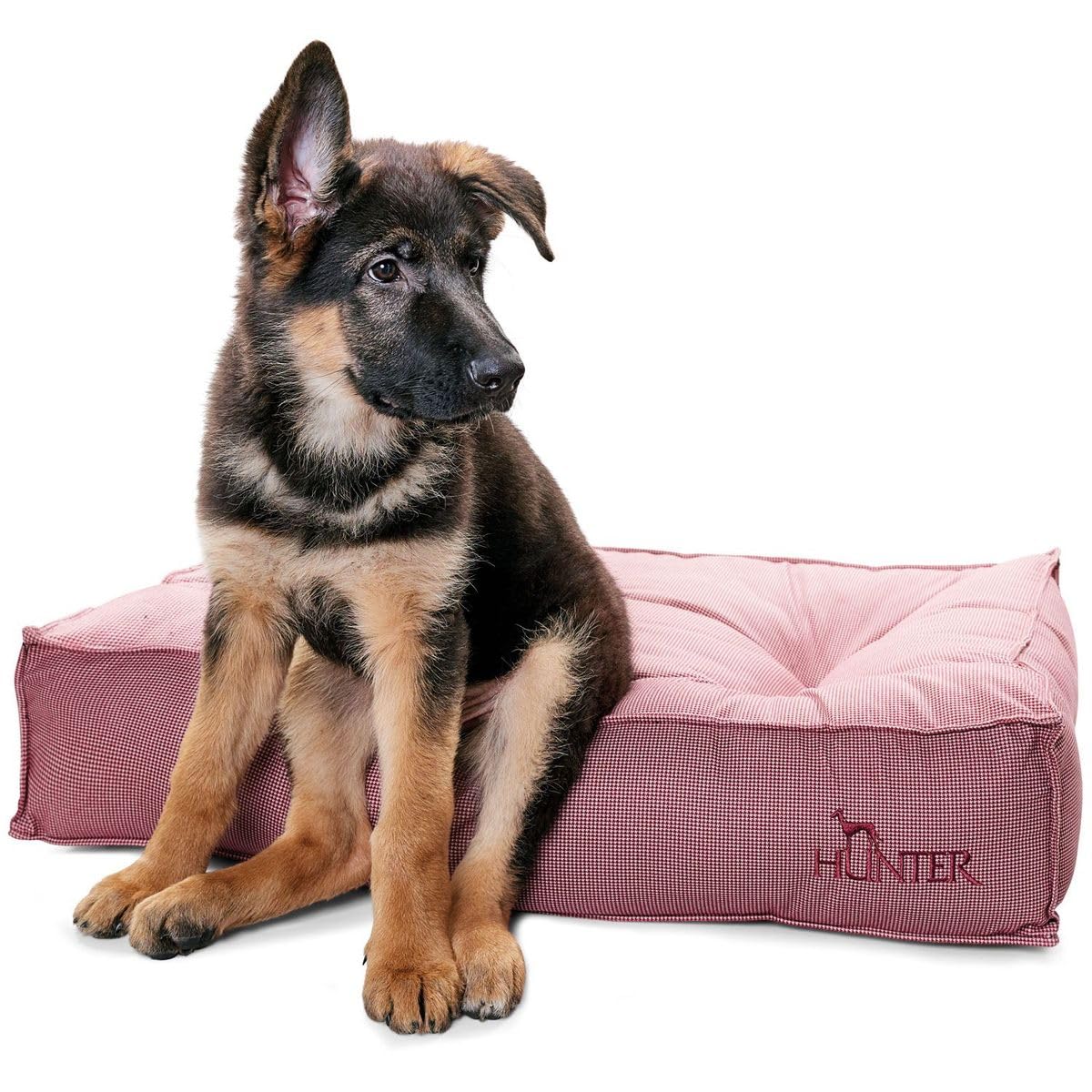 hunter-hundebett-lancaster-rot-gr-e-l-gem-tliches-hunde-steppbett-mit-pepita-des image 4