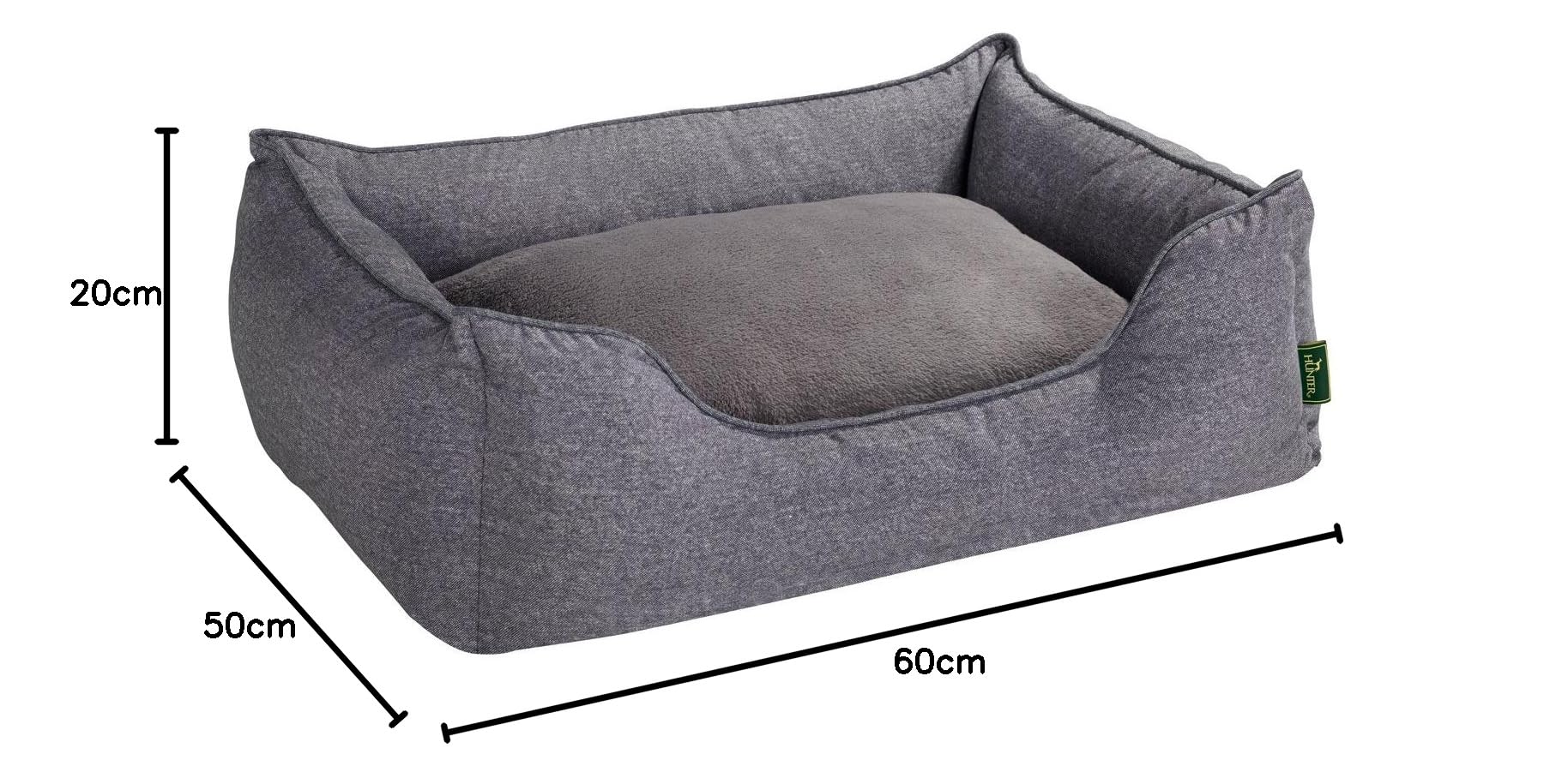 hunter-hundesofa-boston-s-kuschel-hundebett-60-x-50-cm-mit-wendekissen-waschbar- image 5