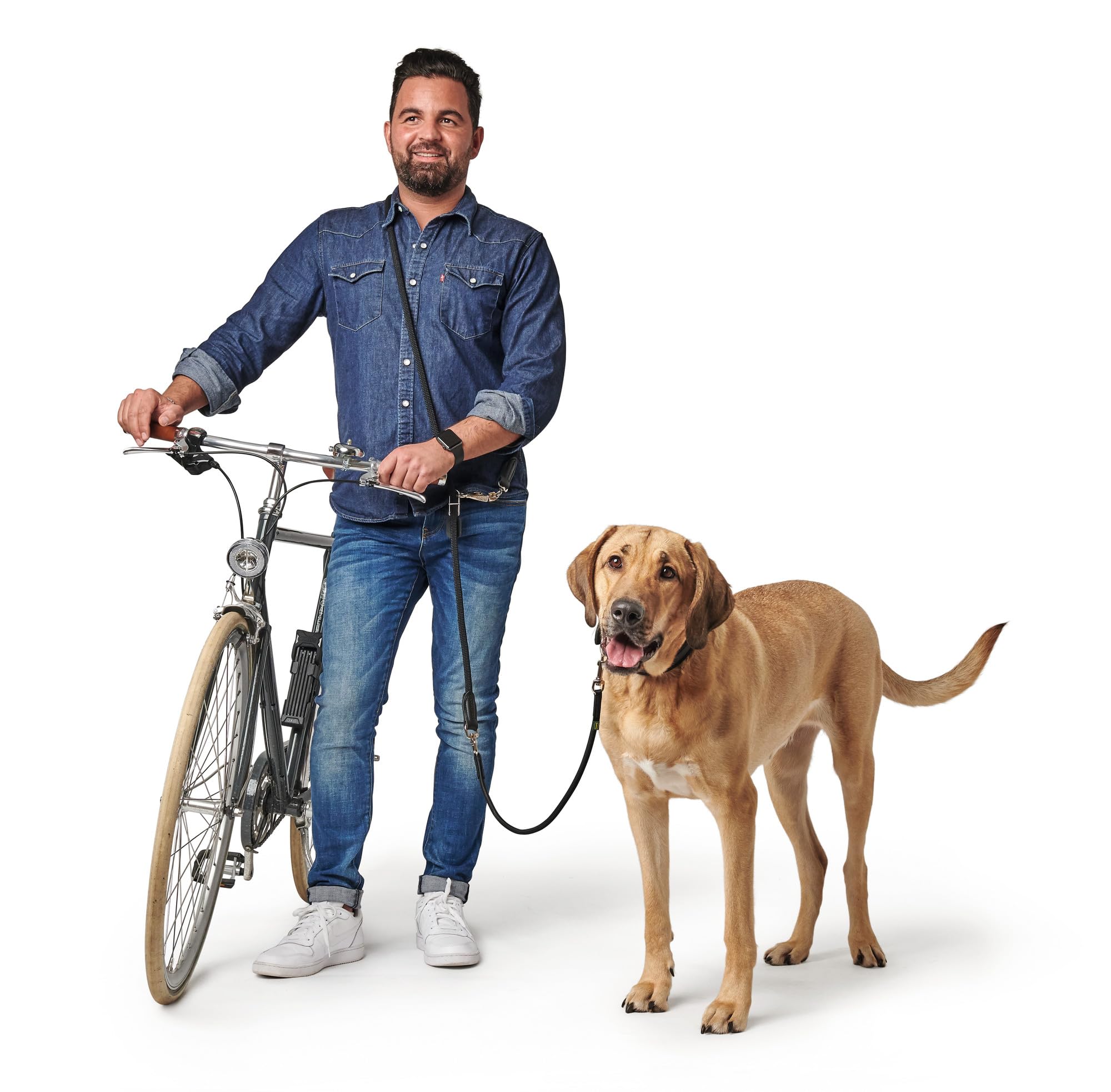 hunter-fahrradleine-mit-sicherheitskarabiner-verstellbar-170-250-cm-elastisch-sc image 4
