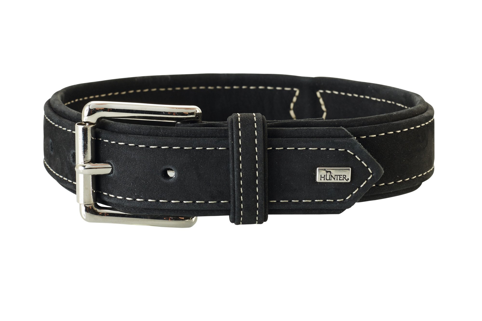 hunter-hunting-hundehalsband-aus-nubukleder-gr-e-40-s-29-35-cm-braun-mit-kontras image 5