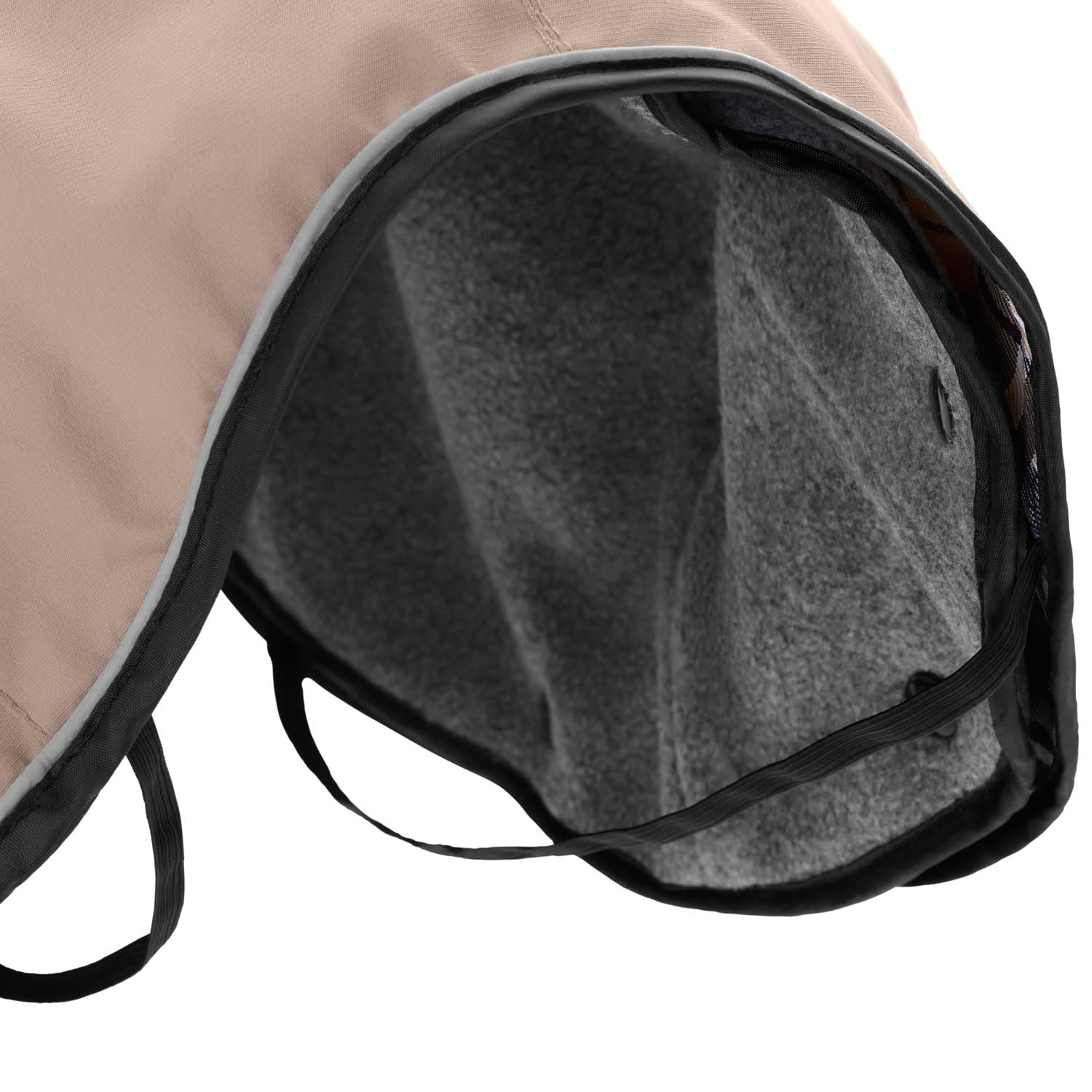 hunter-hundemantel-uppsala-50-in-taupe-2in1-wintermantel-mit-herauskn-pfbarem-in image 6