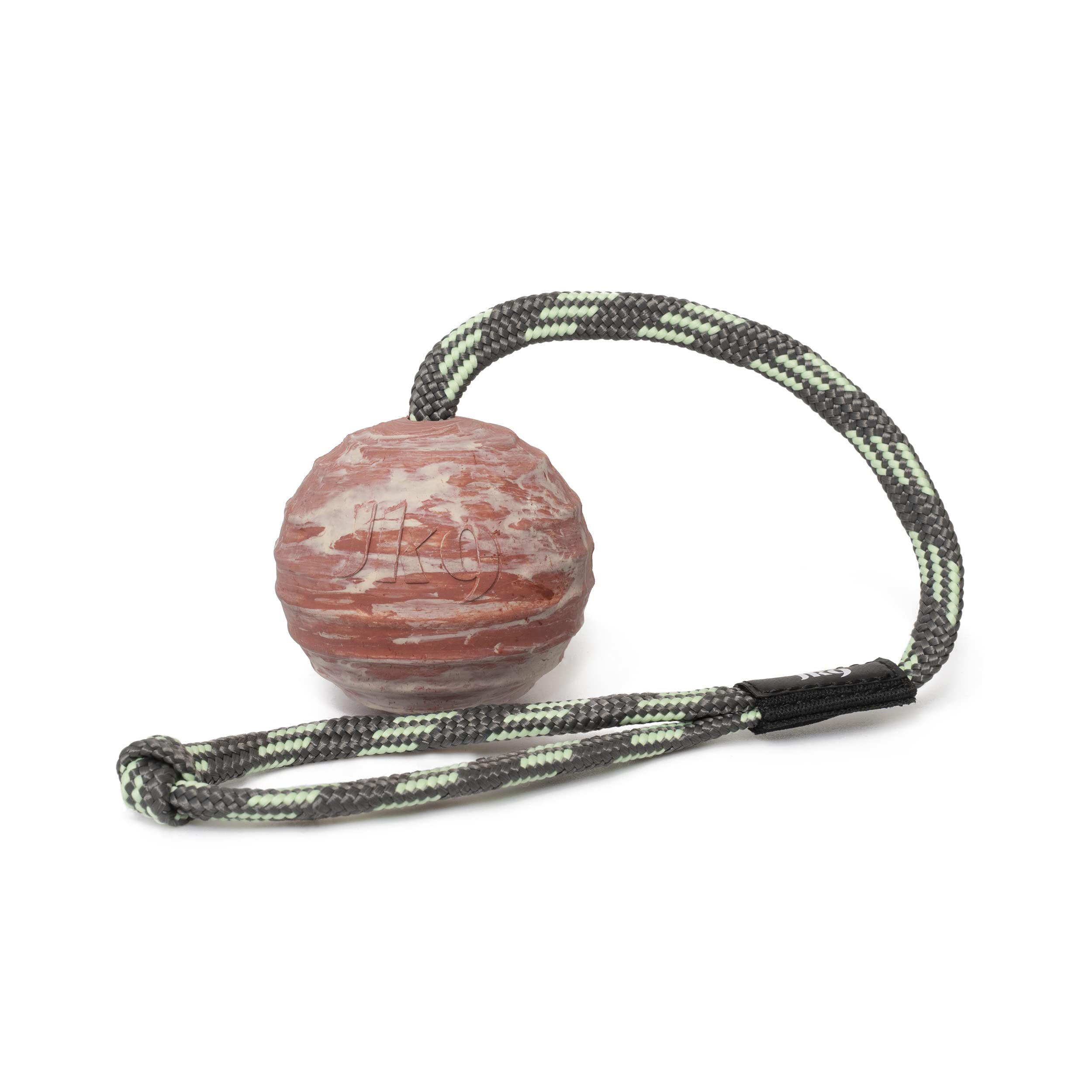 julius-k9-idc-kautschuk-ball-mit-verschlie-barer-schlaufe-geriffelt-70-mm image 2