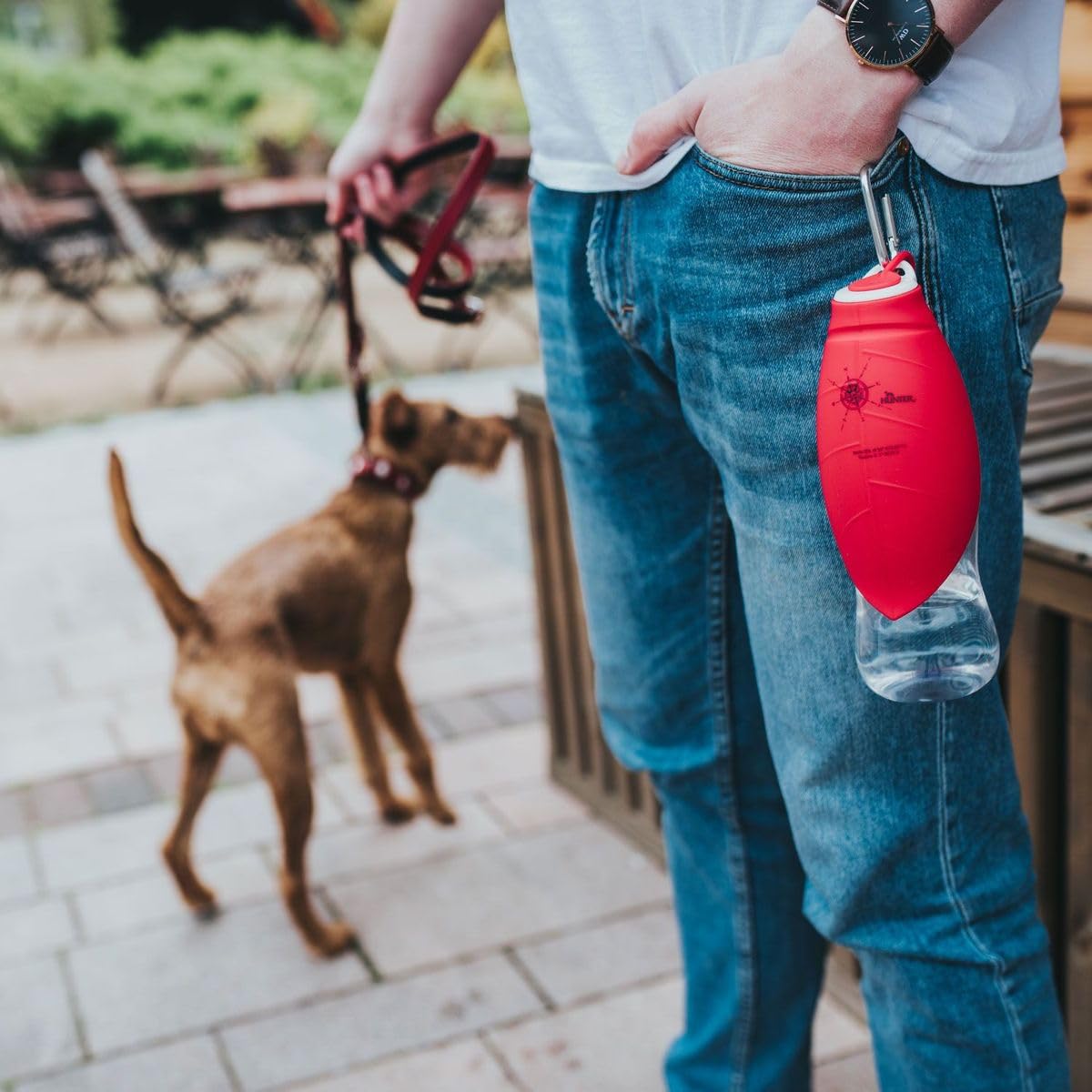 hunter-outdoor-trinkflasche-mit-silikonnapf-list-550-ml-rot-trinkflasche-f-r-hun image 4