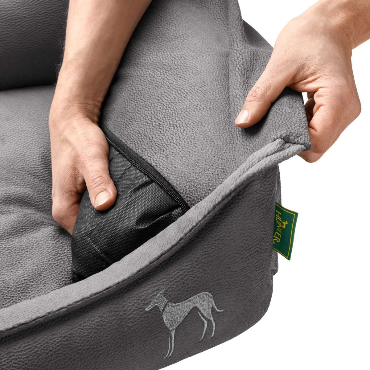 hunter-merida-orthop-disches-hundekissen-mit-memoryschaum-gelenkschonend-rutschh image 3