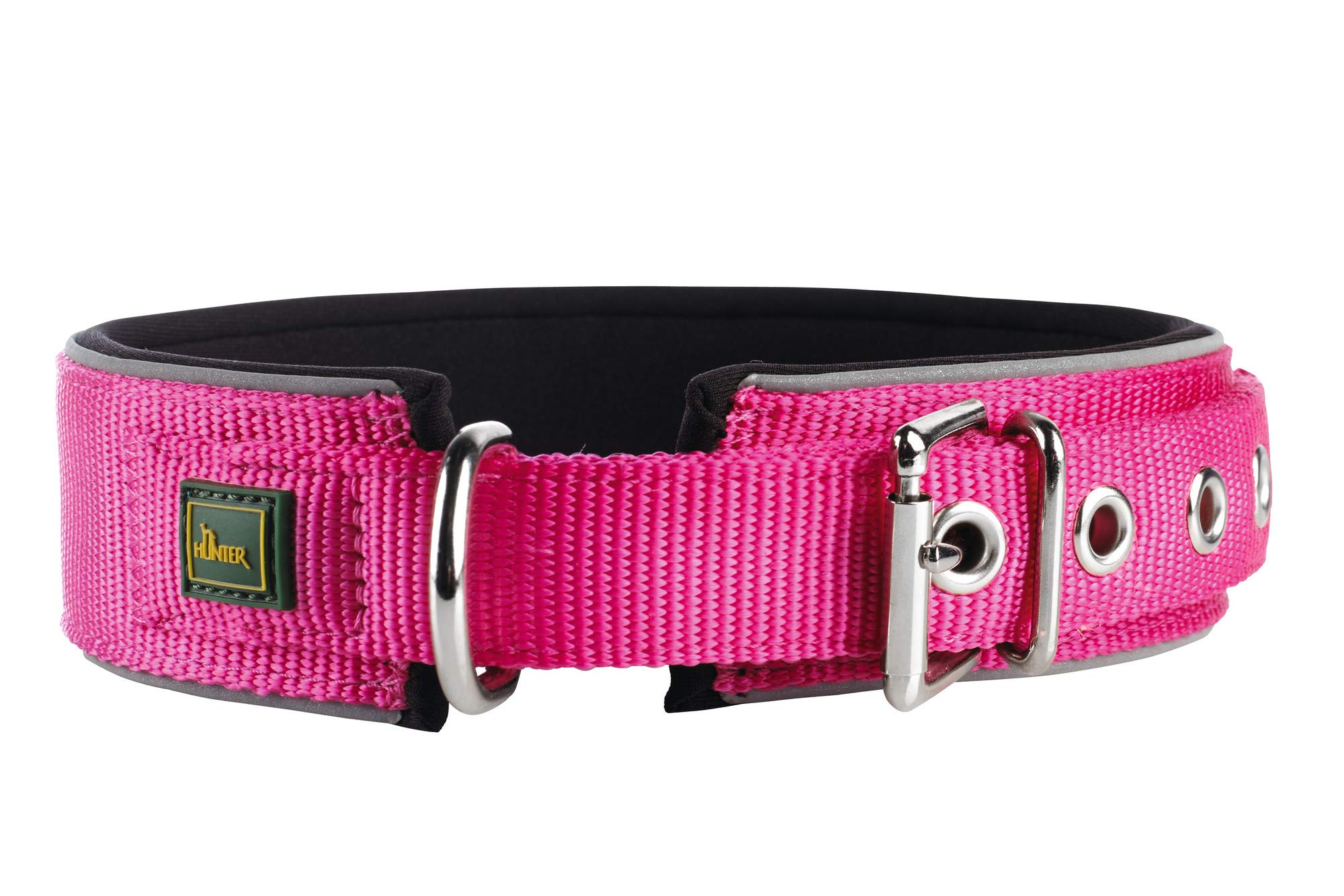 hunter-neopren-reflect-bvb-hundehalsband-gr-e-45-34-41-cm-schwarz-gelb-gepolster image 7