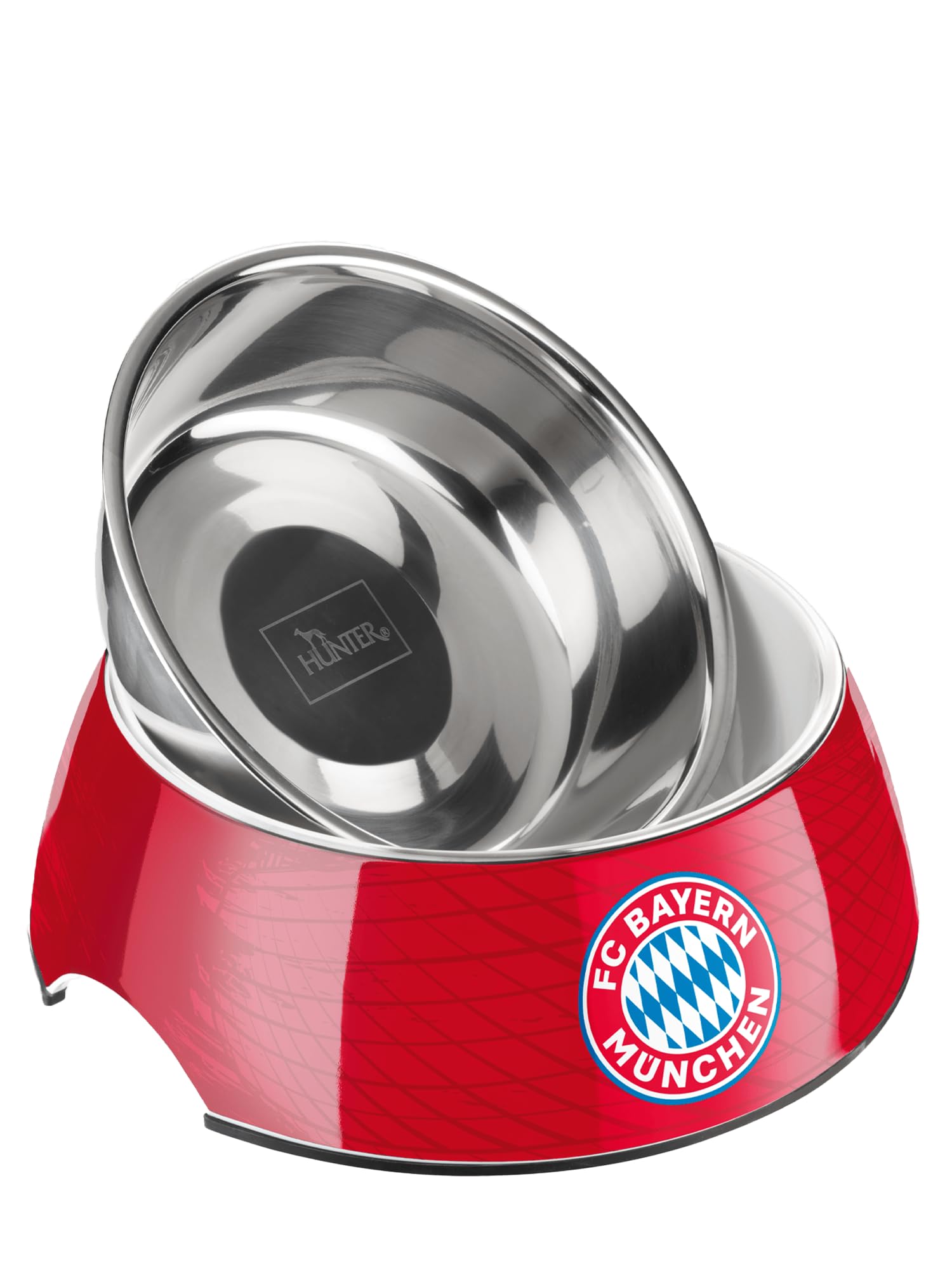 hunter-fc-bayern-m-nchen-melamin-napf-futternapf-trinknapf-mit-herausnehmbarem-e image 2