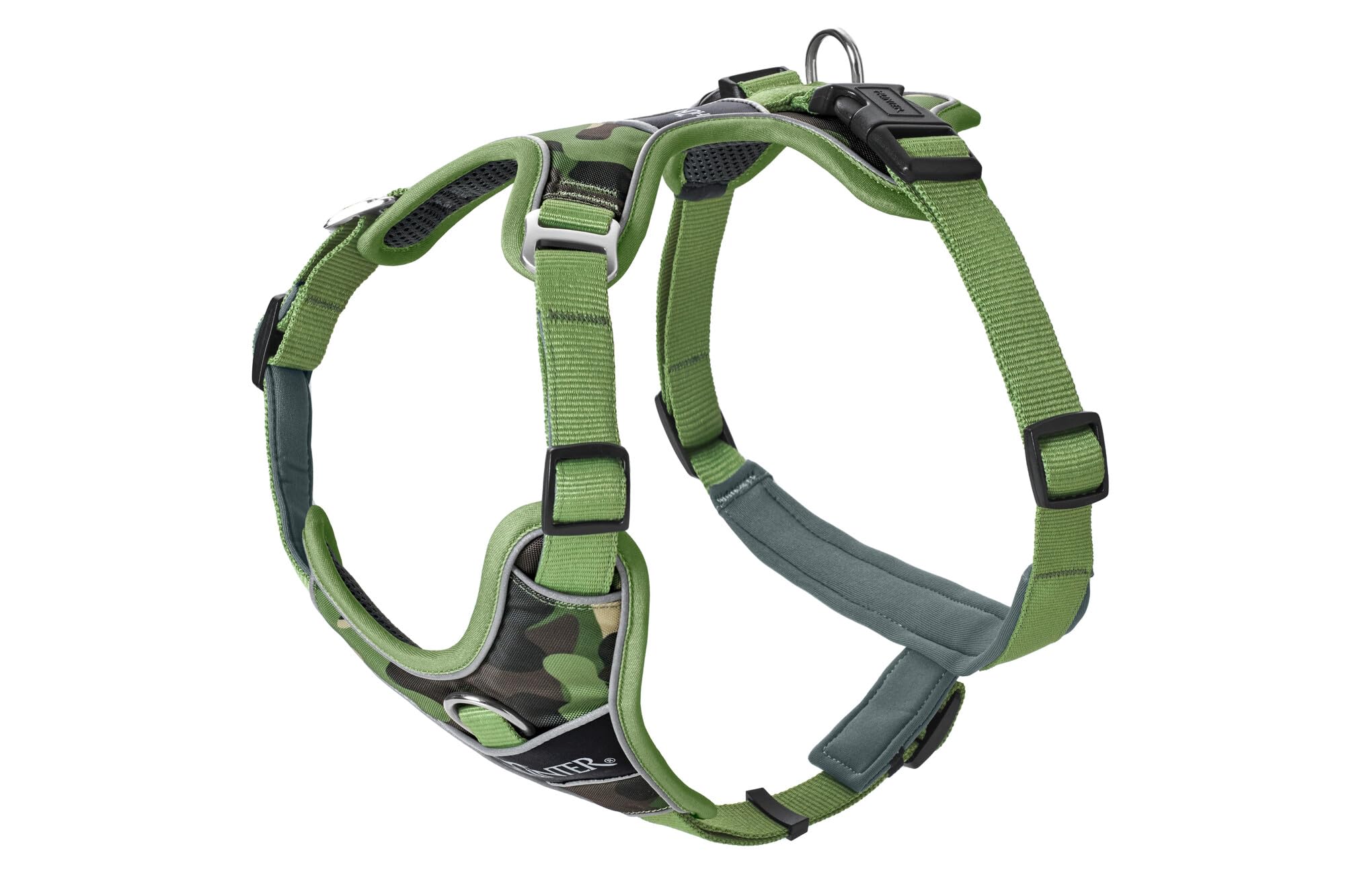 hunter-geschirr-divo-camouflage-gr-n-5-fach-verstellbar-alu-schnallen-3m-scotchl image 1
