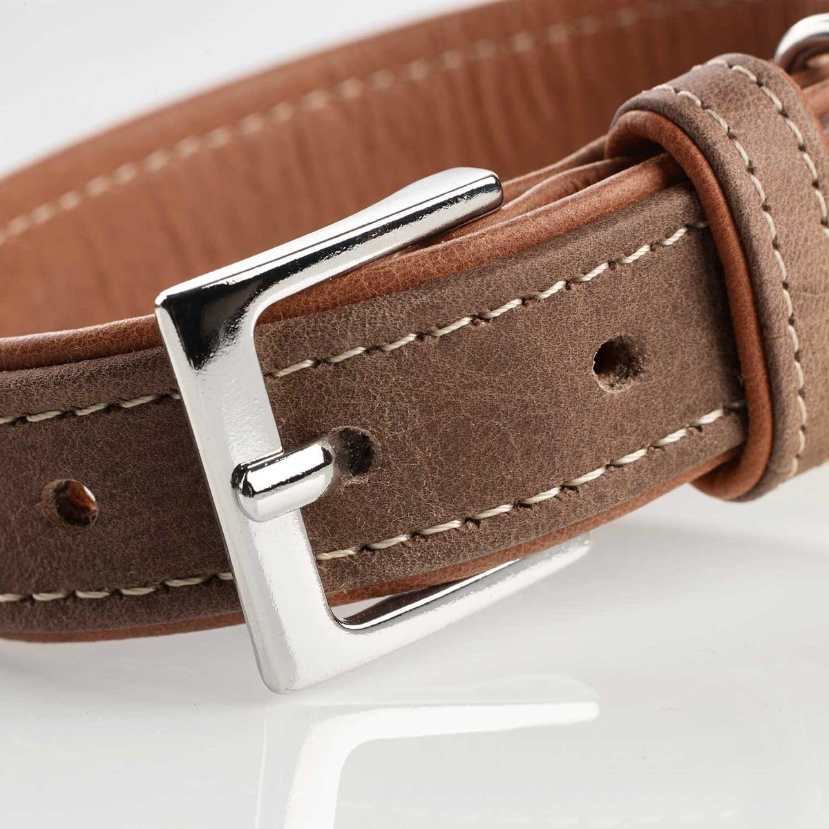 hunter-hundehalsband-porto-pflanzlich-gegerbtes-olivenleder-tabak-cognac-gr-e-40 image 4