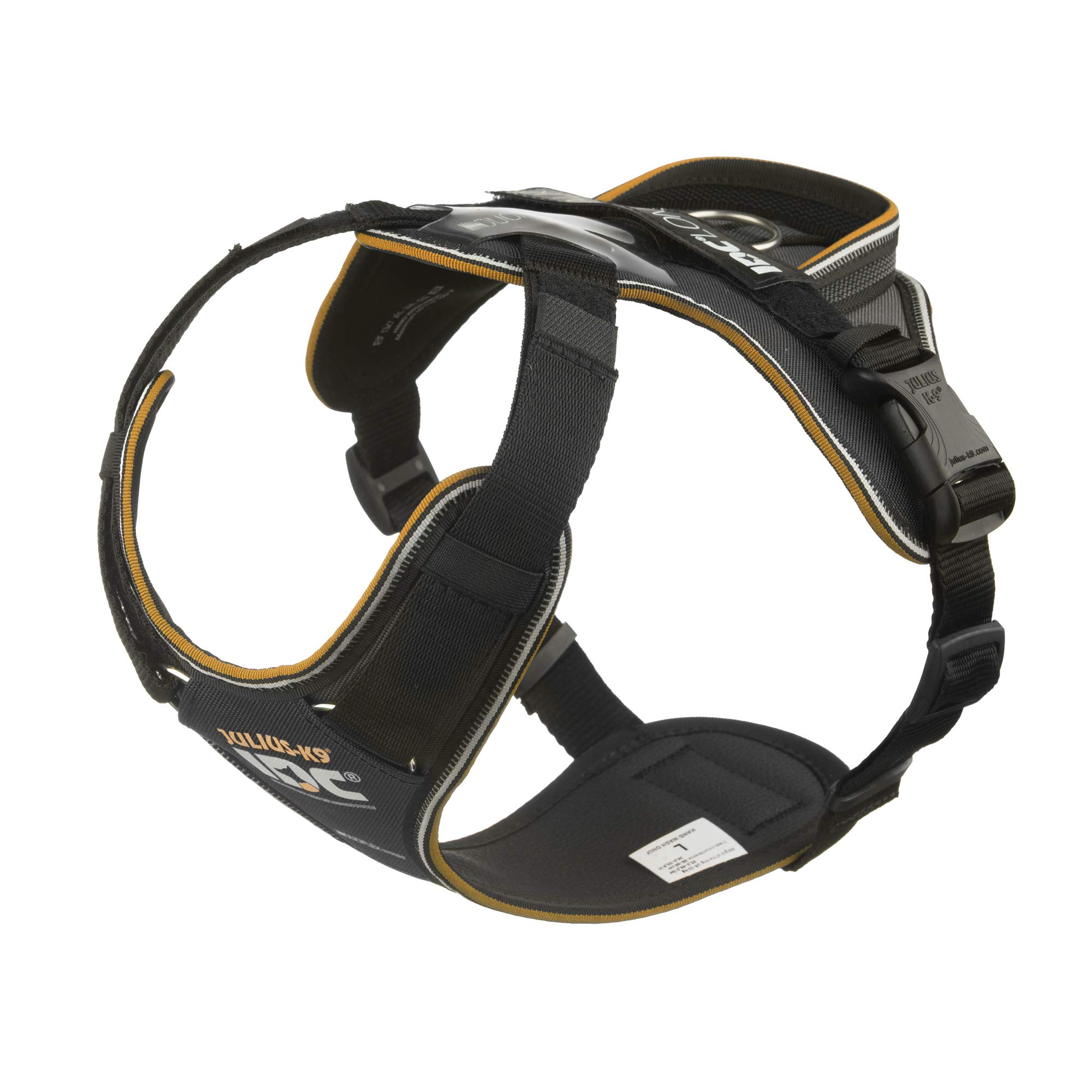 julius-k9-idc-longwalk-hundegeschirr-gr-e-l-schwarz-grau-mit-duoflex-system image 1