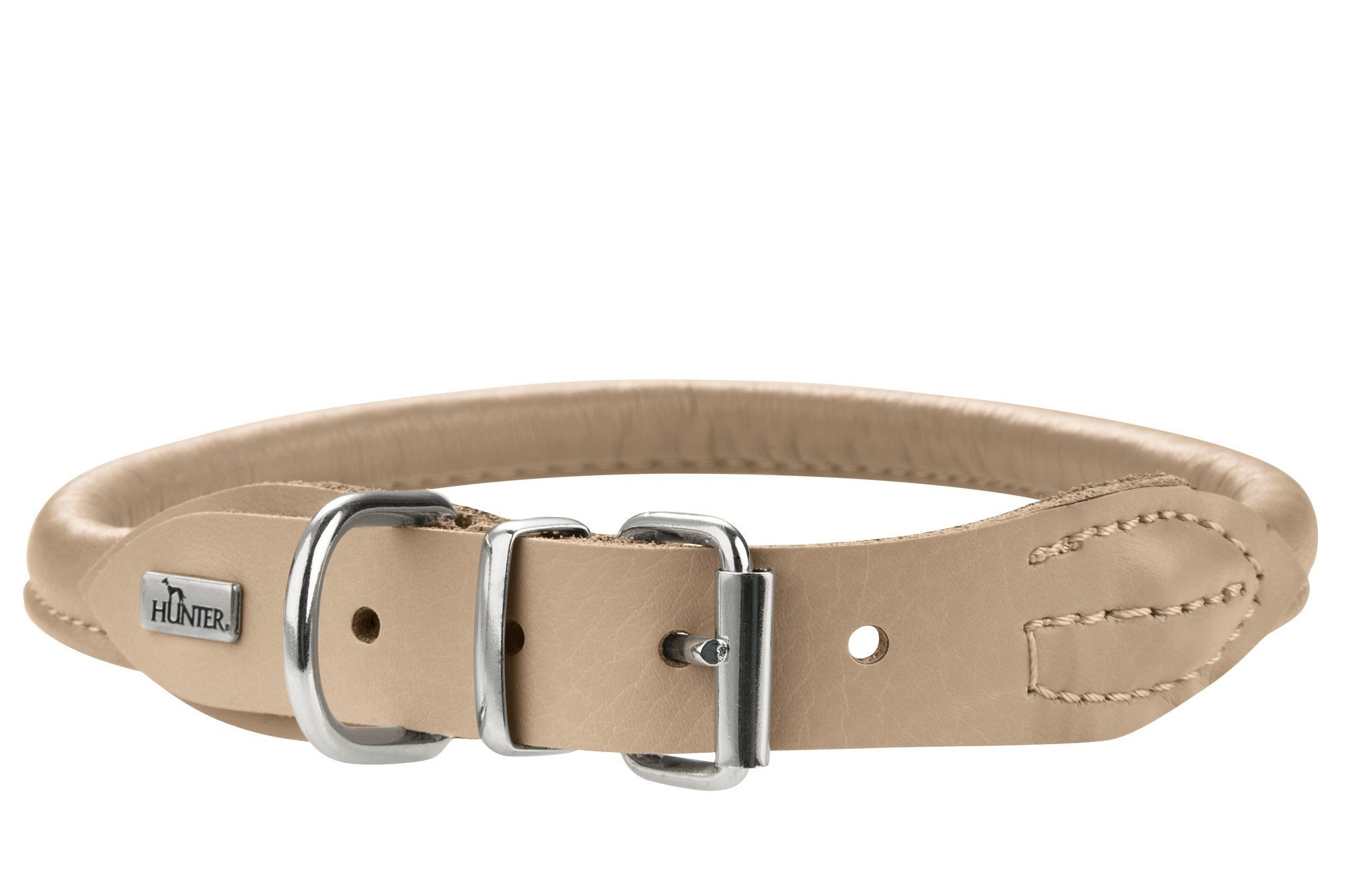 hunter-round-soft-elk-hundehalsband-elchleder-cognac-gr-e-55-fellschonend-rundge image 6