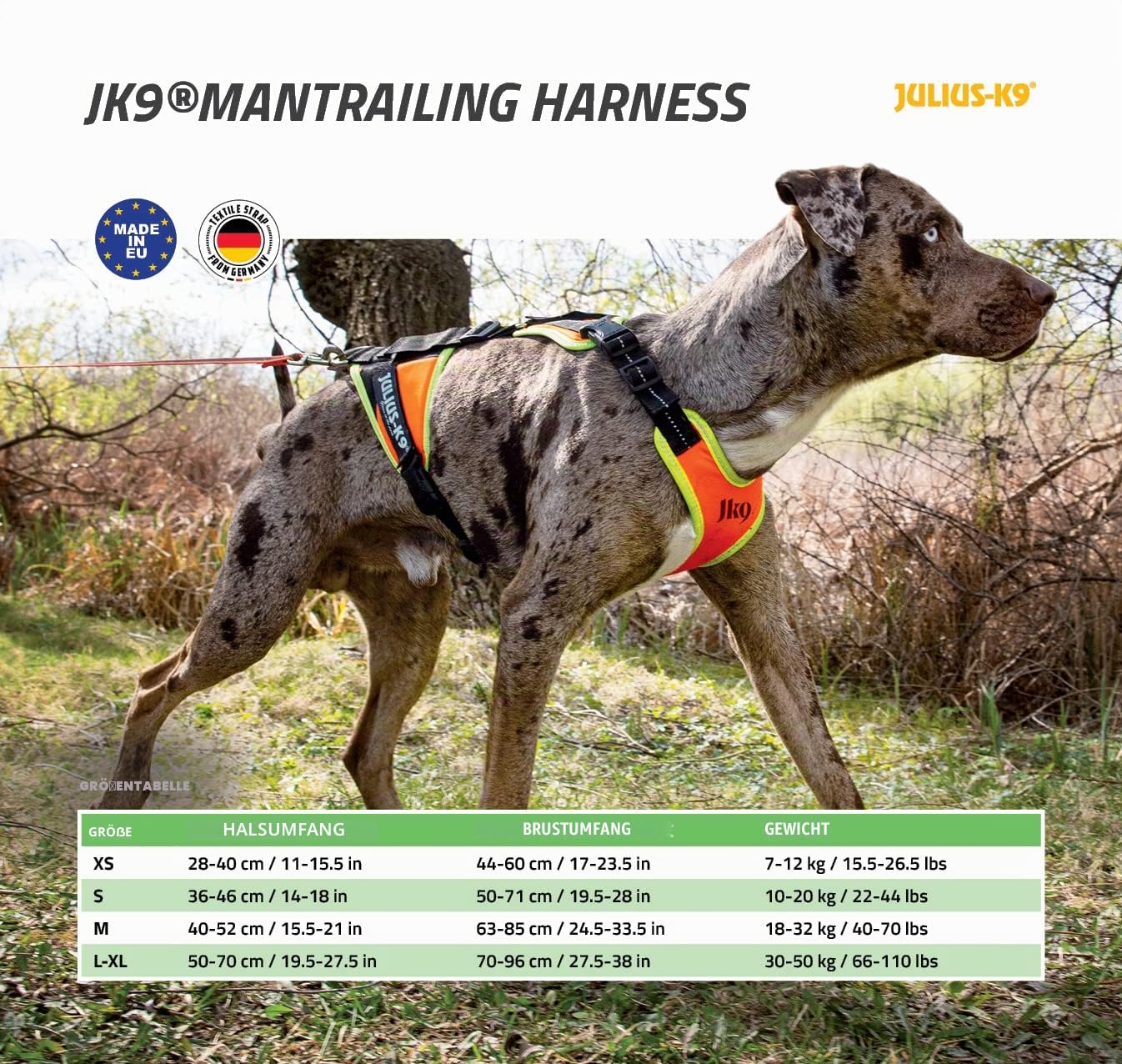 julius-k9-mantrailing-outdoor-hundegeschirr-19mtr-xs-gr-e-xs-schwarz-5-punkt-ein image 6