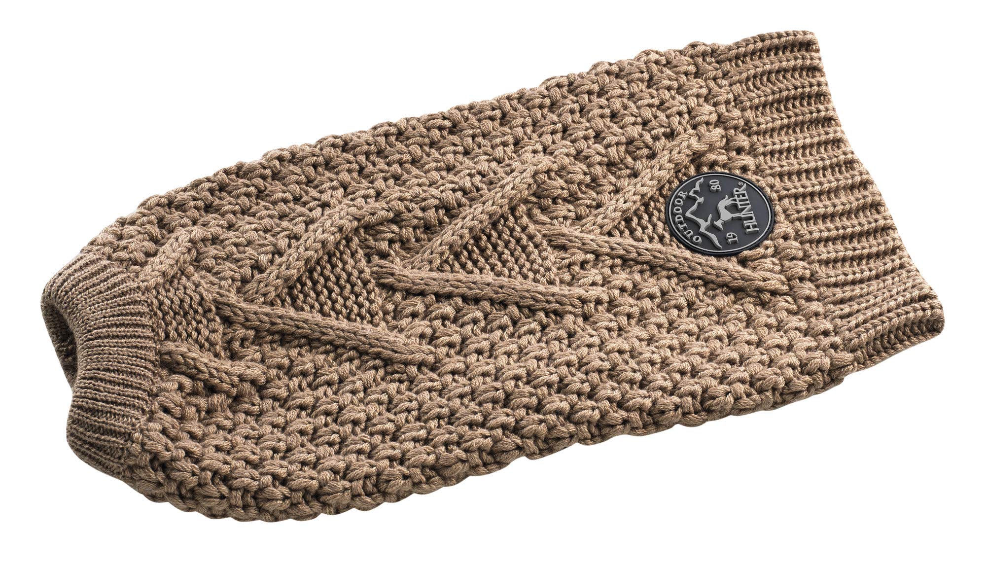 hunter-hundepullover-malm-gr-e-40-zopfstrick-hundepullover-beige-w-rmend-elastis image 4