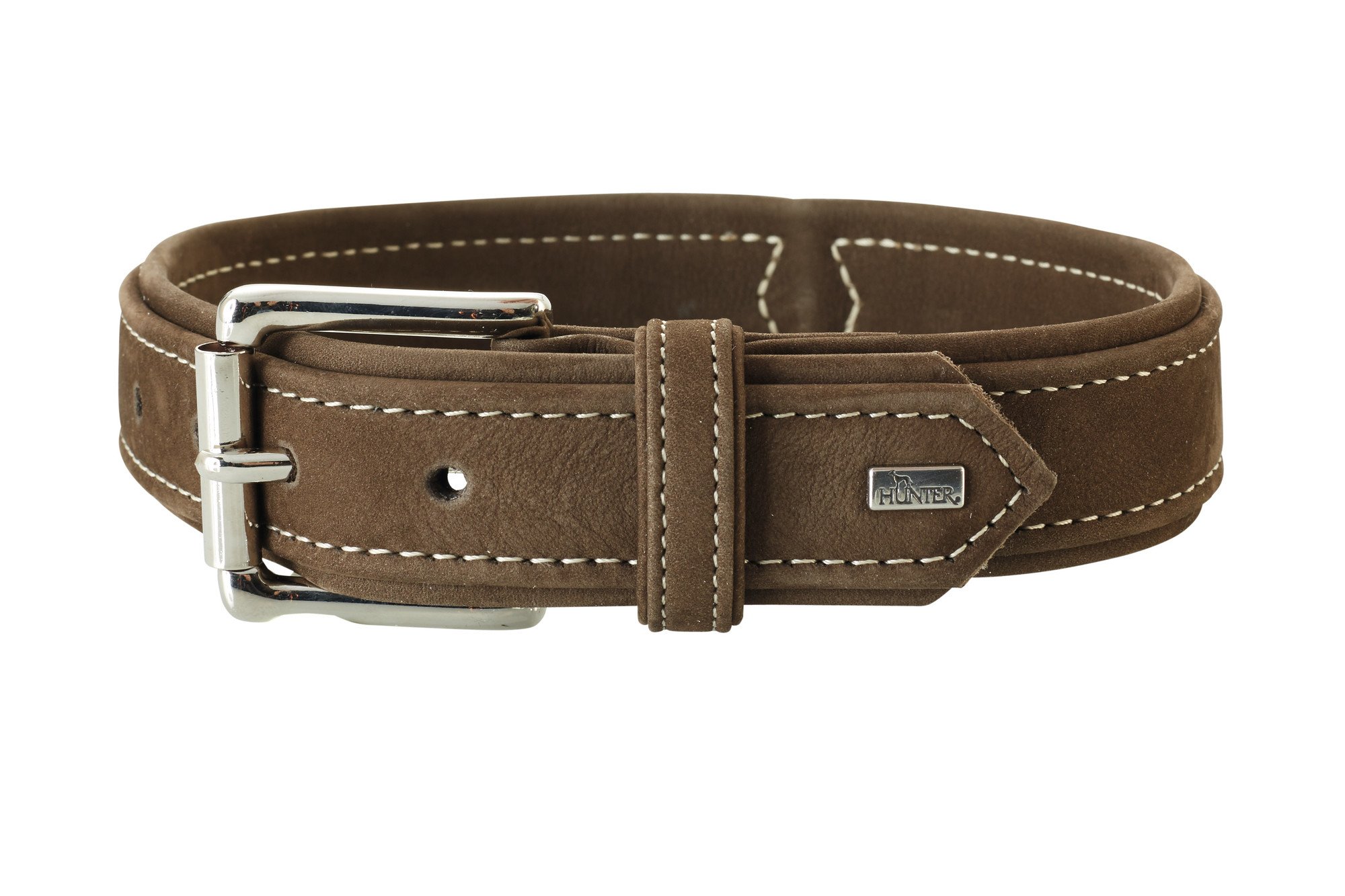 hunter-hunting-hundehalsband-aus-nubukleder-gr-e-40-s-29-35-cm-braun-mit-kontras image 6