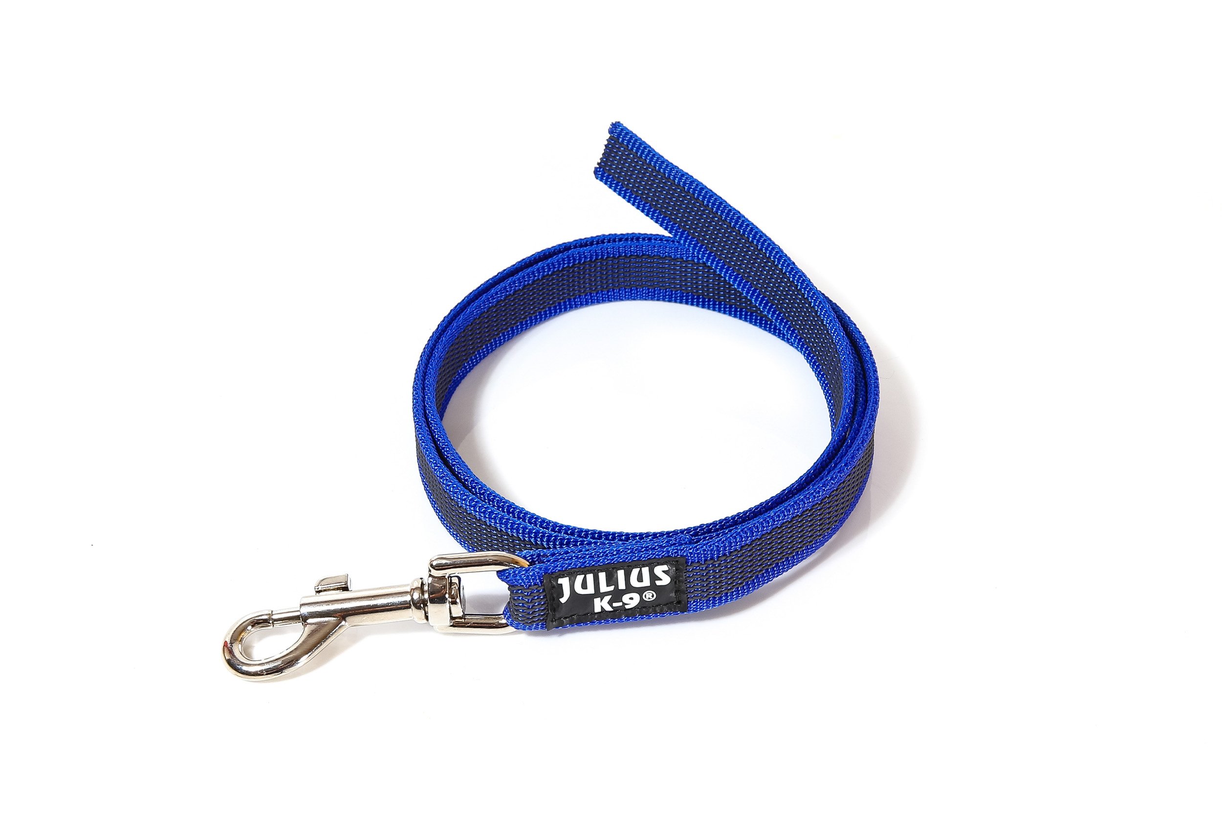 julius-k9-idc-color-gray-gumierte-leine-20-mm-x-1-2-m-mit-schlaufe-blau-grau image 4