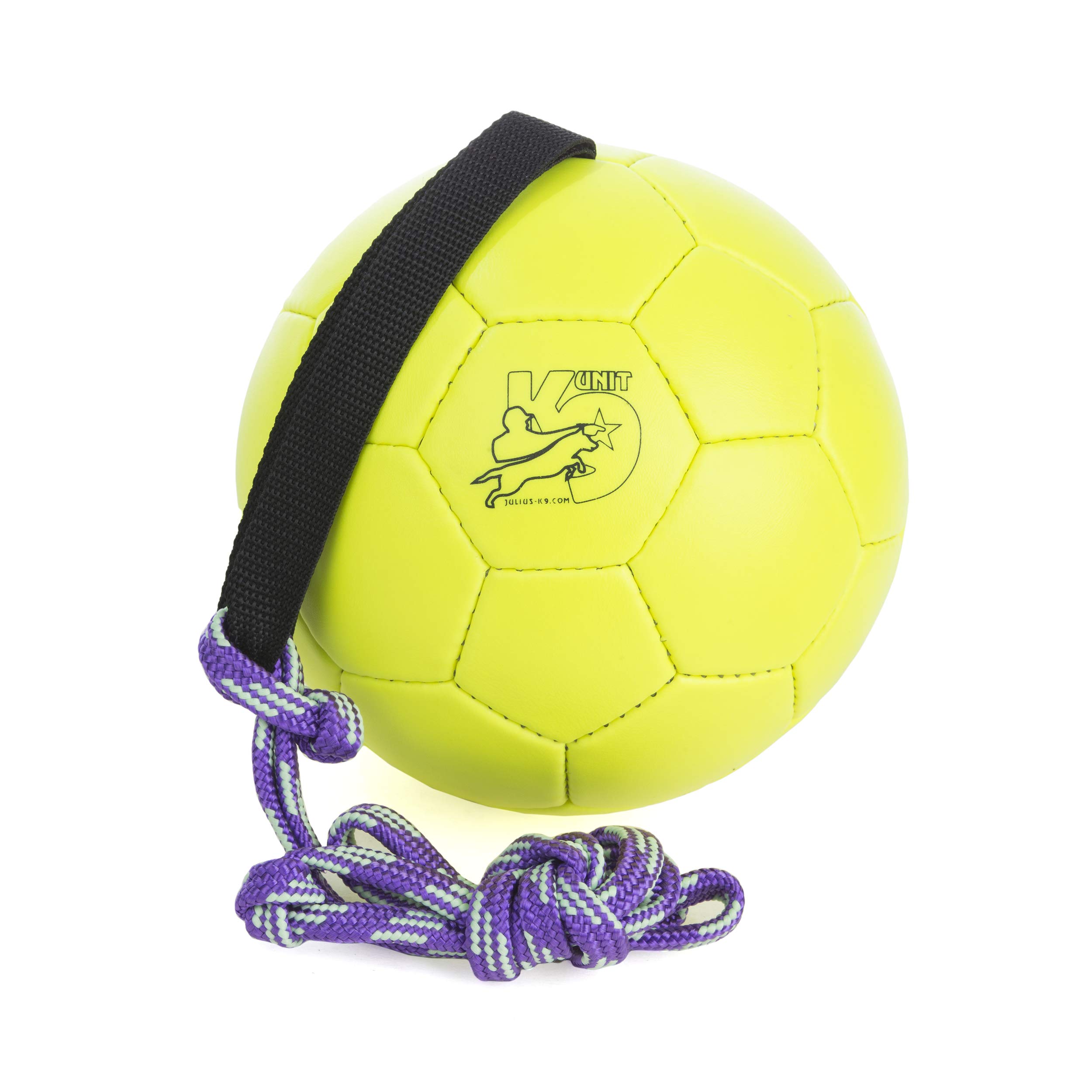 julius-k9-idc-neon-fluoreszierender-ball-mit-schnur-60-mm-orange-weich-robustes- image 3