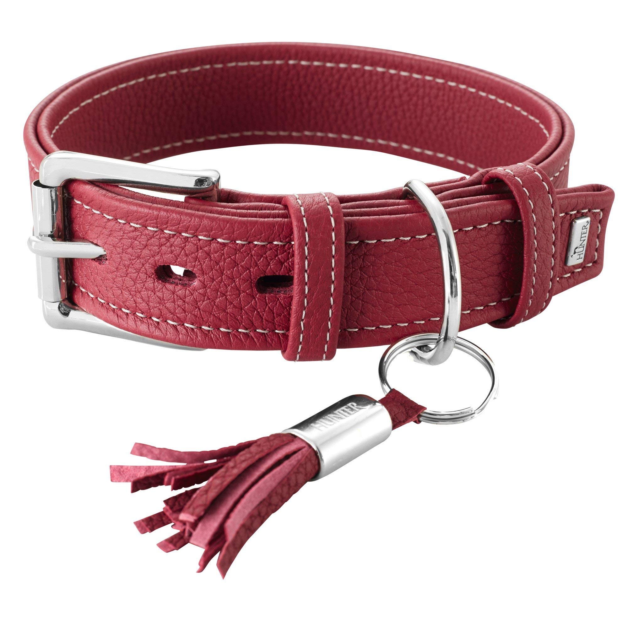 hunter-cannes-hundehalsband-rindnappaleder-handgefertigt-in-deutschland-orange-g image 7