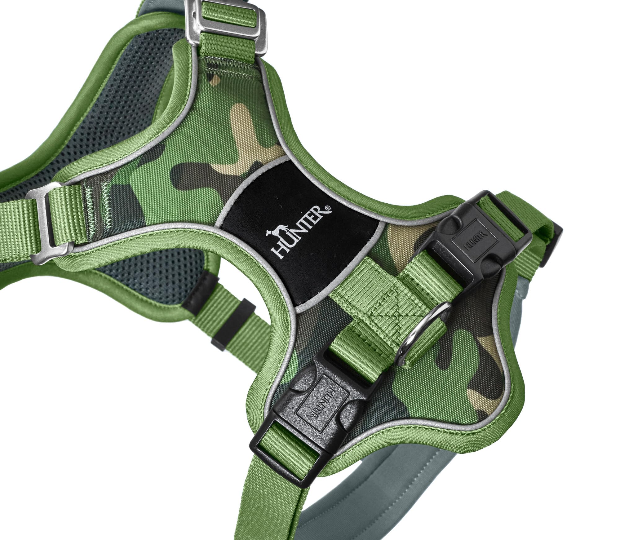 hunter-geschirr-divo-camouflage-gr-n-5-fach-verstellbar-alu-schnallen-3m-scotchl image 3