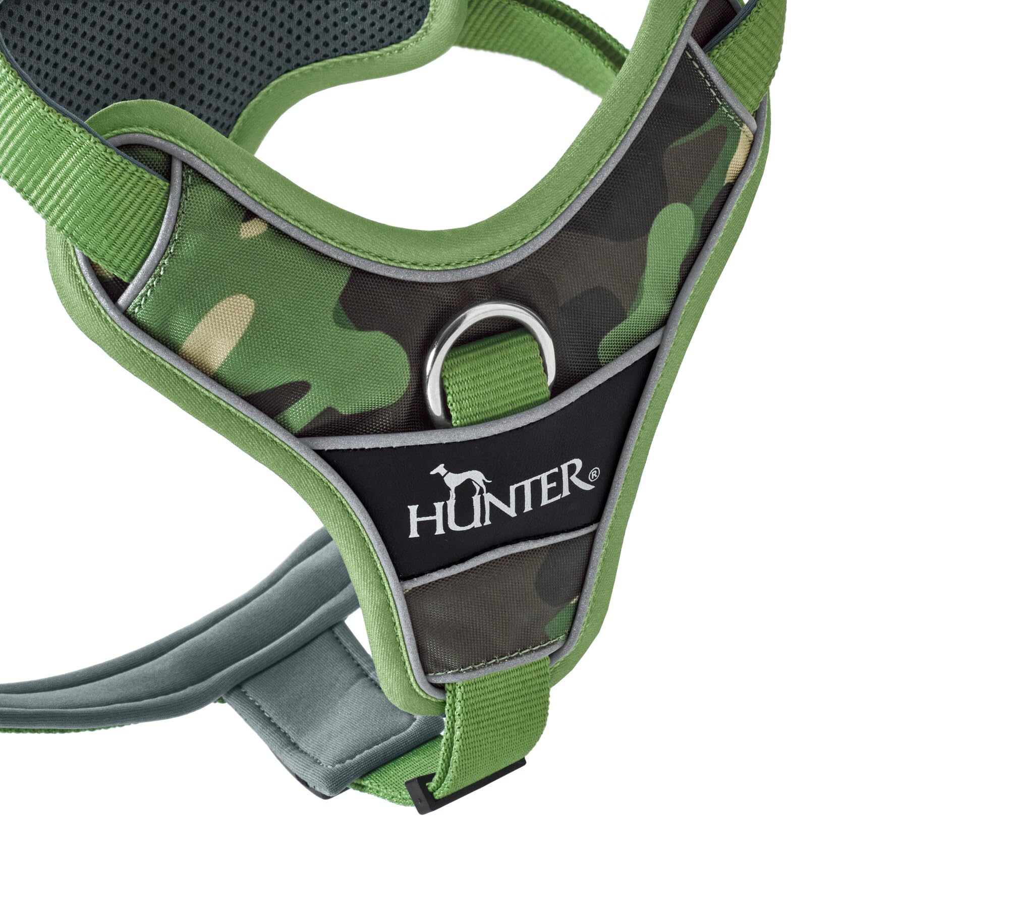 hunter-geschirr-divo-camouflage-gr-n-5-fach-verstellbar-alu-schnallen-3m-scotchl image 2