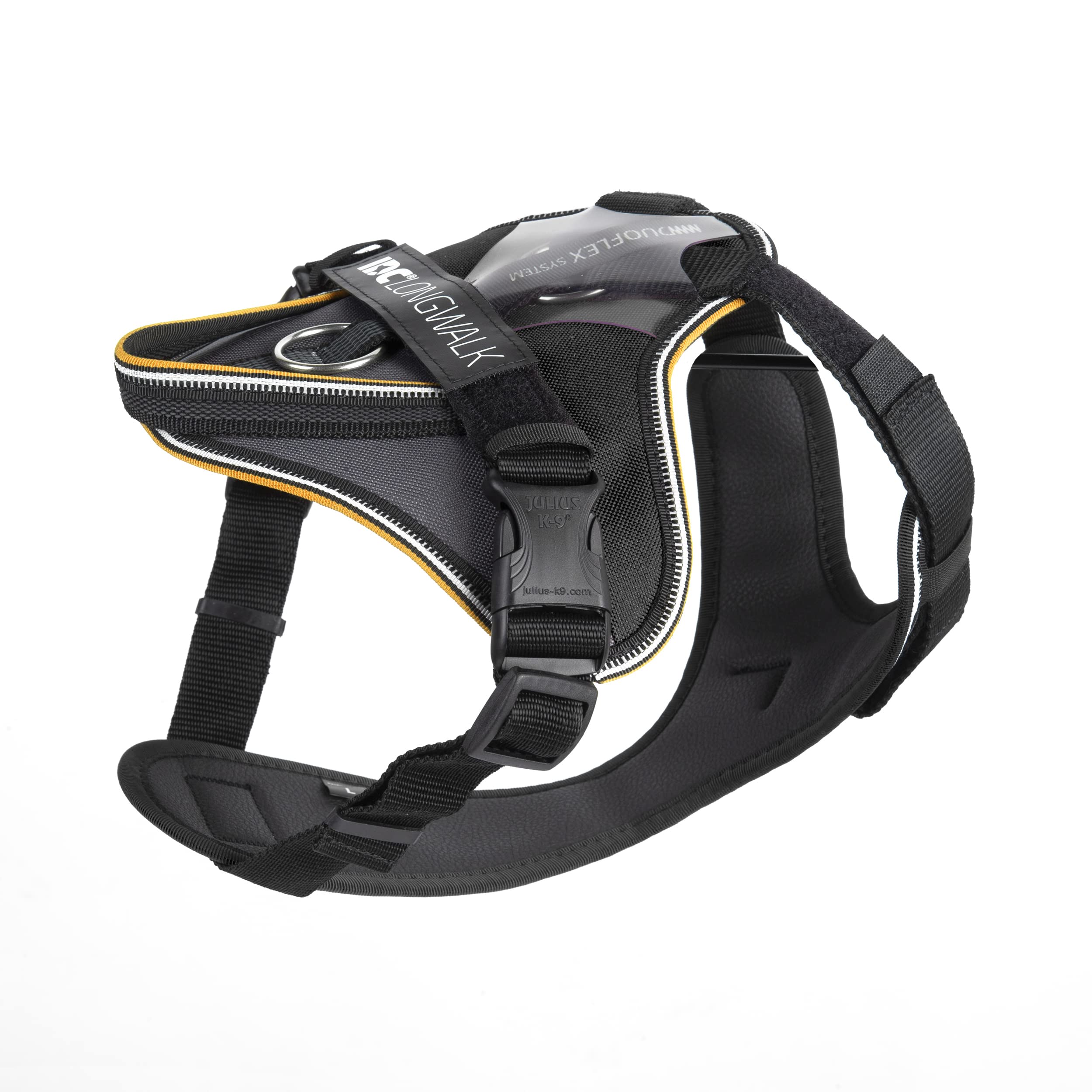 julius-k9-idc-longwalk-hundegeschirr-gr-e-l-schwarz-grau-mit-duoflex-system image 4